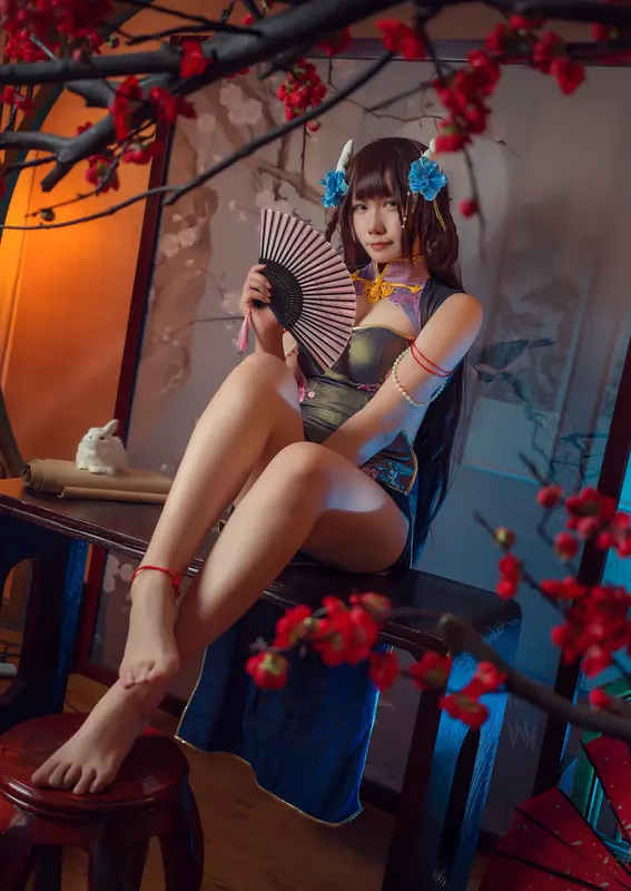 麻花酱 – NO.103 比睿旗袍+泳装 0